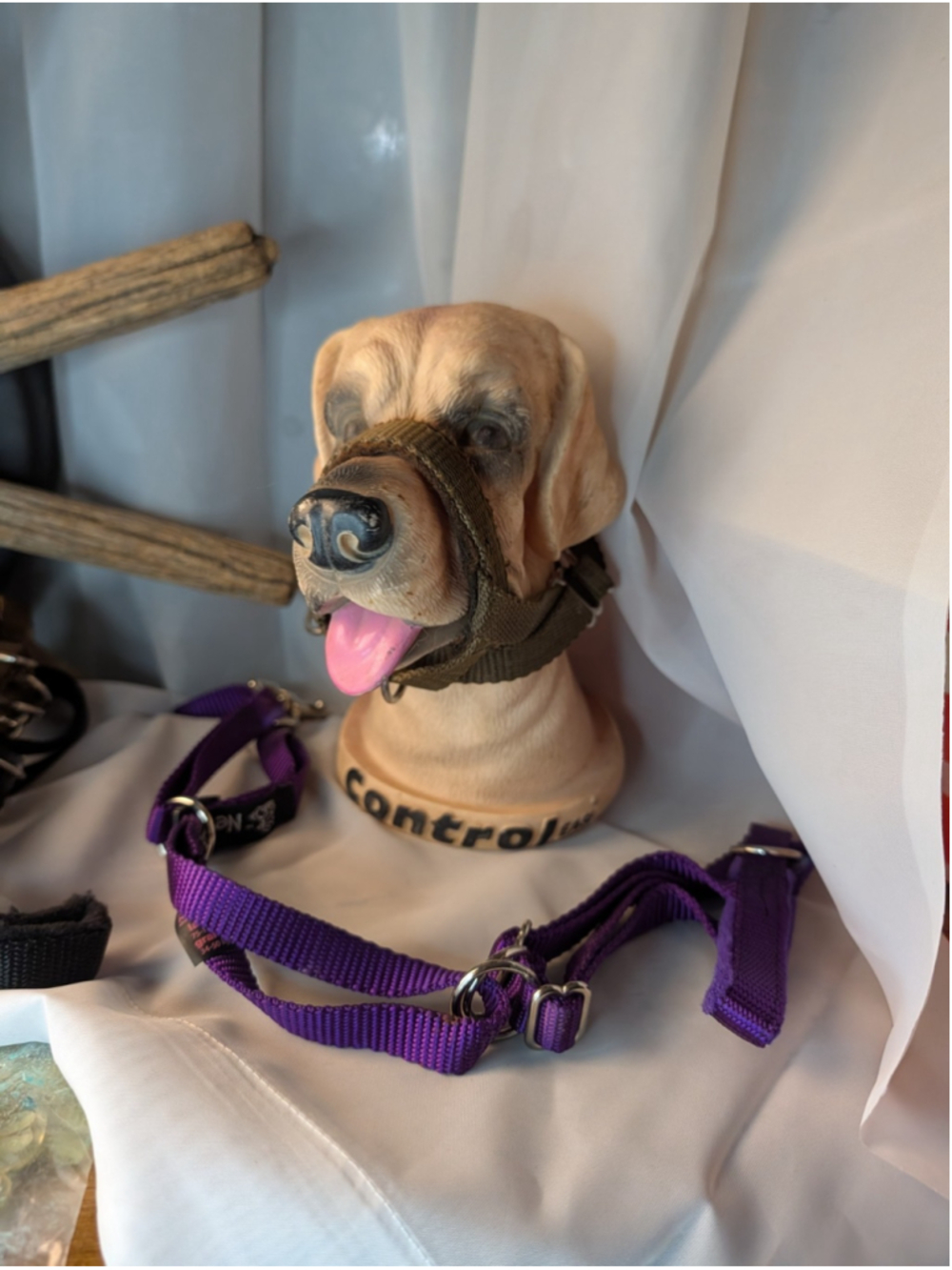 NewTrix Large Dog Head Halter No Pull Training Collar NEW purple Trainer Stock